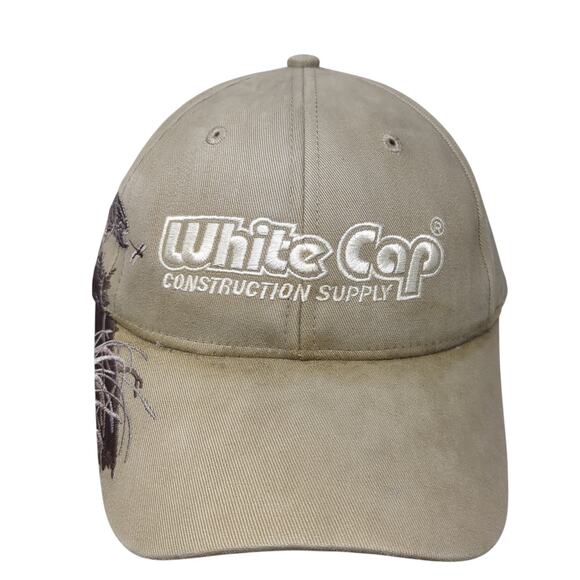 White Cap Construction Supply Strapback Hat Brown One Size Makita - Picture 1 of 9